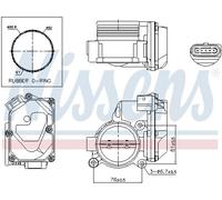 NISSENS 955060 Corpo farfallato