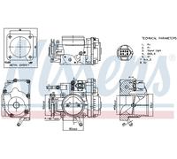NISSENS 955063 Corpo farfallato