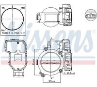 NISSENS 955076 Corpo farfallato per MERCEDES-BENZ