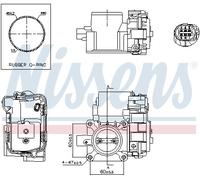 NISSENS 955088 Corpo farfallato