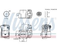 NISSENS 955090 Corpo farfallato