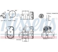 NISSENS 955093 Corpo farfallato per FORD