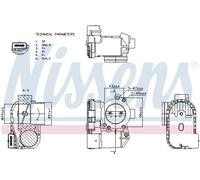 NISSENS 955112 Corpo farfallato