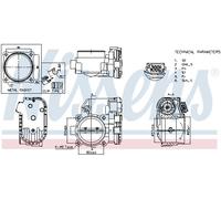NISSENS 955150 Corpo farfallato Valvola a farfalla Gruppo farfallato Corpo farfallato iniezione