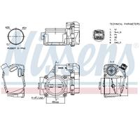 NISSENS 955174 Corpo farfallato