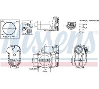 NISSENS 955186 Corpo farfallato