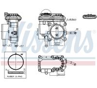 NISSENS 955237 Corpo farfallato