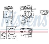 NISSENS 955250 Corpo farfallato