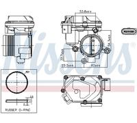 NISSENS 955258 Corpo farfallato