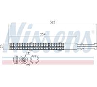 Nissens Essiccatore climatizzatore 95526 in plastica per Audi, Skoda, VW, Seat