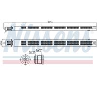 Essiccatore climatizzazione Plastica 95745 NISSENS per VW SKODA SEAT