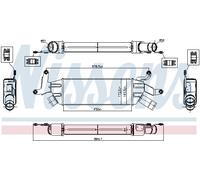 NISSENS 96086 Intercooler per CITROËN,MITSUBISHI,PEUGEOT