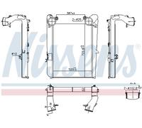 NISSENS 961314 Intercooler per DAF