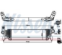 NISSENS 961556 Intercooler per SUZUKI