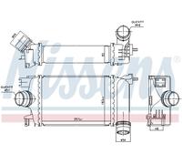Raffreddatore a bassa temperatura, raffreddatore dell'aria di sovralimentazione NISSENS 961583