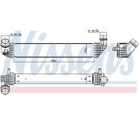 NISSENS 96200 Intercooler per RENAULT