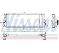 NISSENS 96225 Intercooler per LAND ROVER