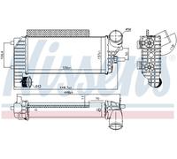 NISSENS 96251 Intercooler per FORD