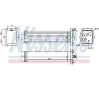 Radiatore intercooler Alluminio 96432 NISSENS per AUDI VW PORSCHE