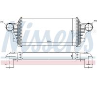 NISSENS 96438 Intercooler per MERCEDES-BENZ