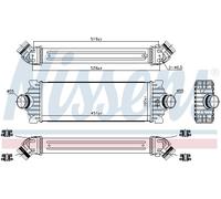 NISSENS 96486 Intercooler per FORD