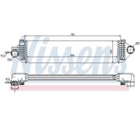 Radiatore intercooler Alluminio 96492 NISSENS per FORD C-MAX II GRAND C-MAX