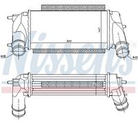 NISSENS 96498 Intercooler per FORD