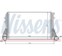NISSENS 96542 Intercooler per AUDI,SEAT,VW