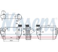 NISSENS 96544 Intercooler per AUDI