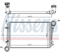NISSENS 96619 Intercooler per AUDI,SEAT,SKODA,VW
