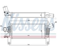 NISSENS 96622 Intercooler per NISSAN
