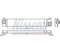 NISSENS 96624 Intercooler per FIAT