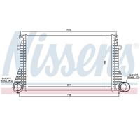 NISSENS 96633 Intercooler per SEAT,VW