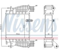 NISSENS 96645 Intercooler per NISSAN,RENAULT