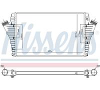 NISSENS 96647 Intercooler per CADILLAC,FIAT,OPEL,SAAB,VAUXHALL