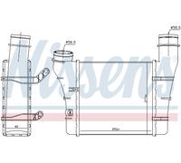 NISSENS 96707 Intercooler per AUDI