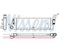 NISSENS 96728 Intercooler per RENAULT