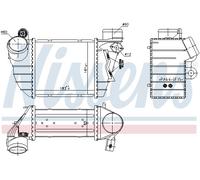 NISSENS 96747 Intercooler per AUDI