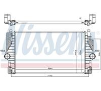 Intercooler Turbo-Cooler LLC Nissens per VW Transporter IV Bus 70XB 70XC