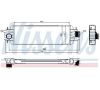 NISSENS 96775 Intercooler per NISSAN,OPEL,RENAULT,VAUXHALL