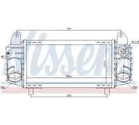NISSENS 96793 Intercooler per AUDI