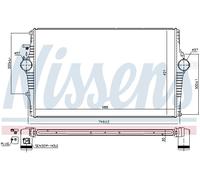 Radiatore intercooler Alluminio 969001 NISSENS per VOLVO S80 I V70 II S60 I