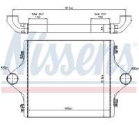 NISSENS 96977 Intercooler per MAN