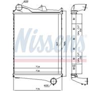 NISSENS 97006 Intercooler per VOLVO
