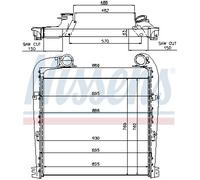 NISSENS 97029 Intercooler per SCANIA
