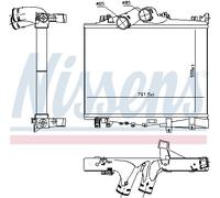 NISSENS 97038 Intercooler per MERCEDES-BENZ