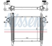 NISSENS 97057 Intercooler per MAN