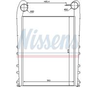 NISSENS 97058 Intercooler per RENAULT TRUCKS