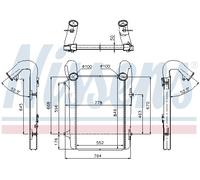 NISSENS 97059 Intercooler per DAF