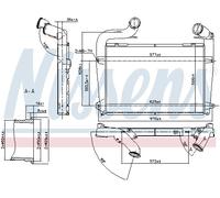 NISSENS 97061 Intercooler per SCANIA